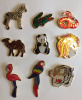 9 Different Zoo Animal Pins