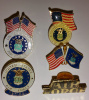 5 Different Air Force Hat Lapel Pins