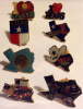 Lot of 7 Texas Hat Lapel Pins 
