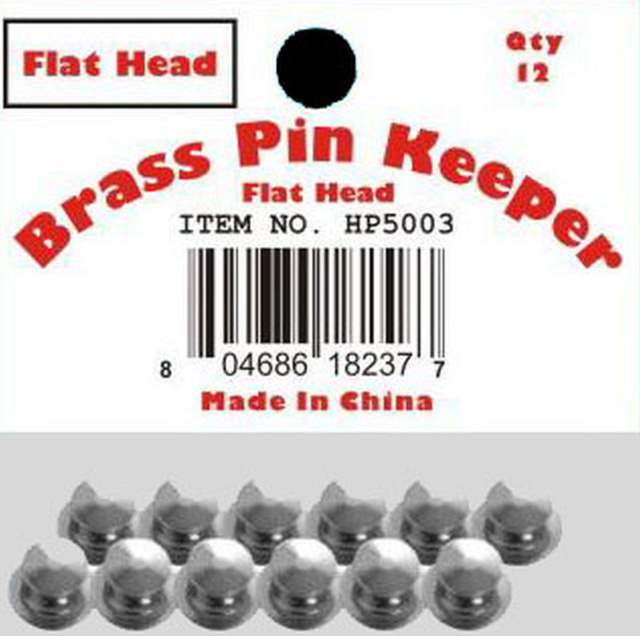 Spring Flat Silver Pin Keeper Backs