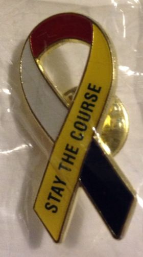 pin 4983 stay the course patriotic ribbon