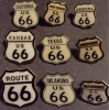 Route US 66 Lot of 7 Pins